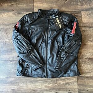 Harley Davidson Women's 120th Anniversary Nostalgia Leather Jacket Black Size 1W